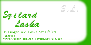 szilard laska business card